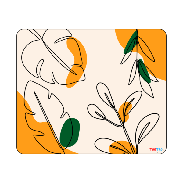 TAOTAO Mousepad – Leaf Texture Image Printed Rubber Mousepad for Computer | Natural, Durable, and Non-Slip - Image 2