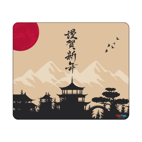 TAOTAO Mousepad – Chinese House Image Printed Rubber Mousepad for Computer | Durable, Non-Slip, and Culturally Inspired - Image 2