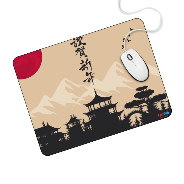 TAOTAO Mousepad – Chinese House Image Printed Rubber Mousepad for Computer | Durable, Non-Slip, and Culturally Inspired