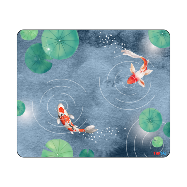 TAOTAO Mousepad – Fish on Pond Image Printed Rubber Mousepad for Computer | Tranquil, Durable, and Non-Slip - Image 2