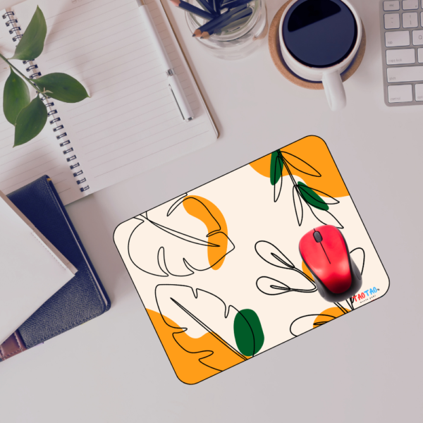TAOTAO Mousepad – Leaf Texture Image Printed Rubber Mousepad for Computer | Natural, Durable, and Non-Slip - Image 3